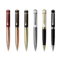 Logo personnalisé Luxury Gold Metal Ball Pen Supplies Office Gift Top Crystal Advertising Gravure PAPEERIE PERSONNALISÉE